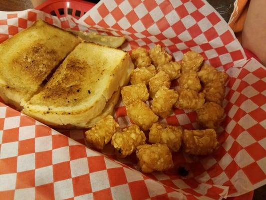 Grilled cheese and tots