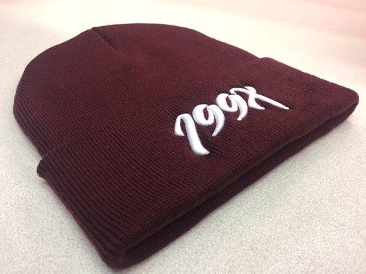 Beanies with 3D Puff Embroidery