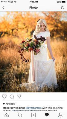 New at Bell Tower Bridal. This dress is on the rack waiting for some lucky bride.