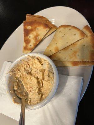 Salmon Dip With Pita Bread