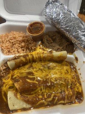 Cheese enchiladas