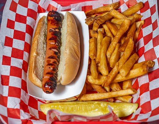 hot dog and crispyfries