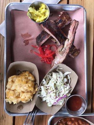 $21.00 Bbq Pork Rib Plate (with three ribs).