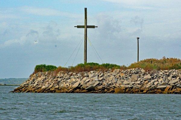 Chincoteague Island Watermen's Memorial at Mariners Point.