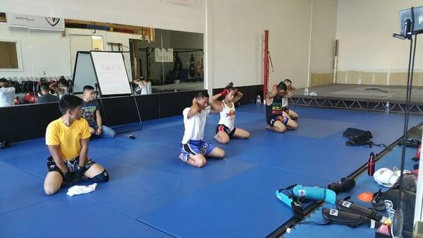 Teaching of the Wai Khru, a Thai ritual in which students pay respects to their teachers to express their gratitude.