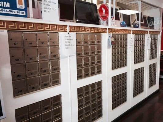 Mail boxes rental