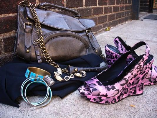 leopard print wedges, $5. what? yeah.