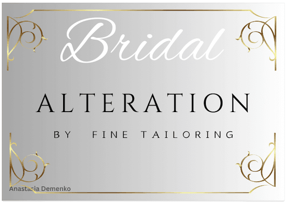 We are experts in Bridal alterations!