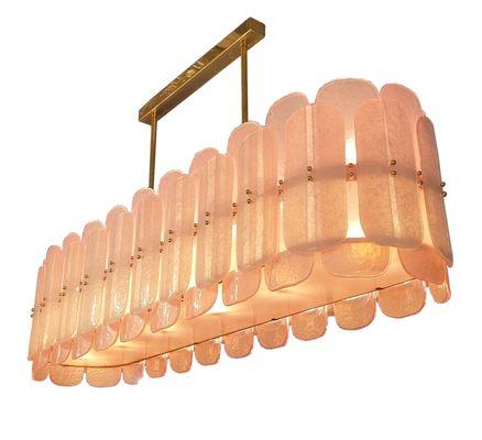 Large pink chandelier, Murano glass - Dallas European antiques store