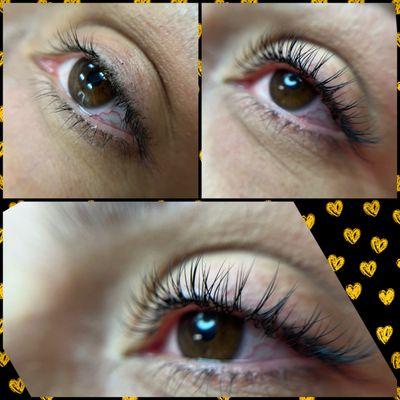 Natural look lash extensions