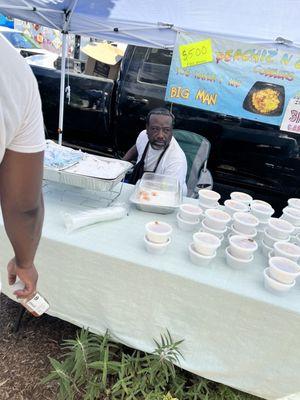 The Peach Cobbler Business. Friendly, gave out delicious samples and if you got a sweet tooth it will for sure satisfy it.