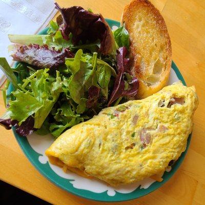 Denver Omelet, With Salad.