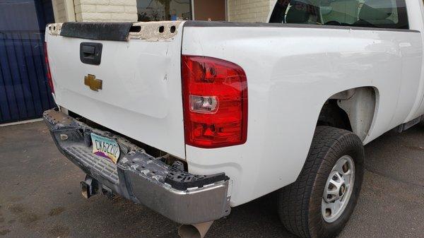 Rear of Vehicle (2014 Silverado 2500HD)