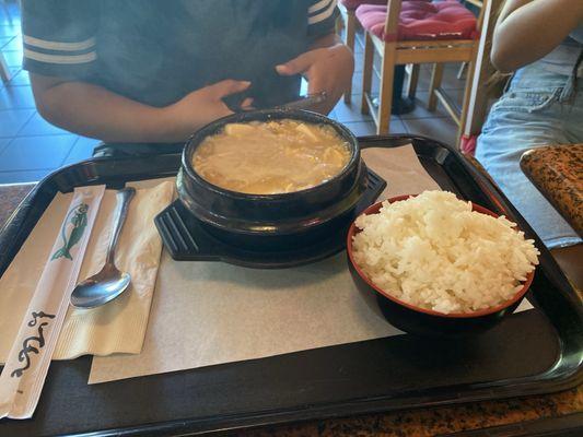 Beef Soft Tofu Soup ( no spicy)