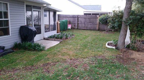 Small sod installation.