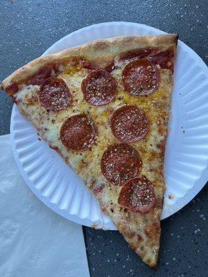 $3.55 slice of pepperoni