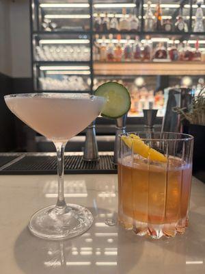 Empress Martini & old-fashion