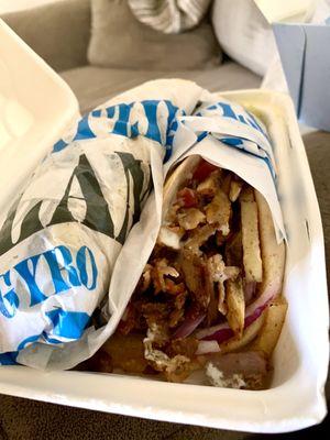 Pork Belly Gyro Pita