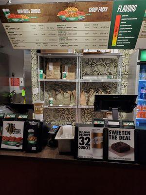 Order Counter and menu