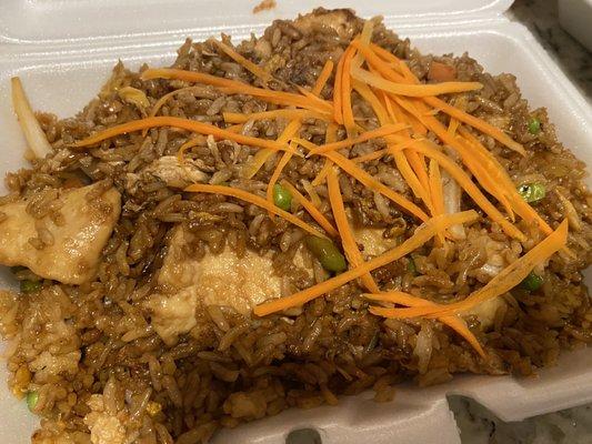 Chicken Fried rice. Super good.