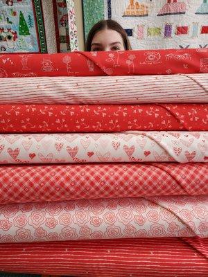 Valentines fabric