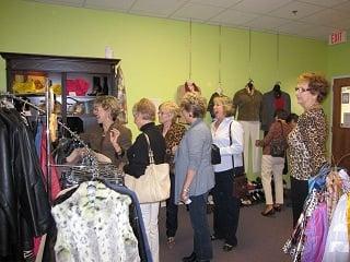 Having fun at consignment store Leland NC