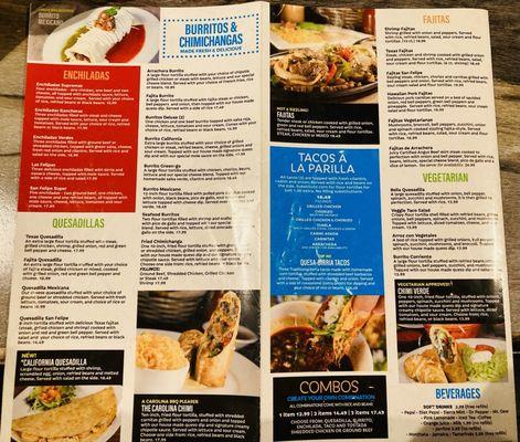 San Felipe Mexican Restaurant's Menu