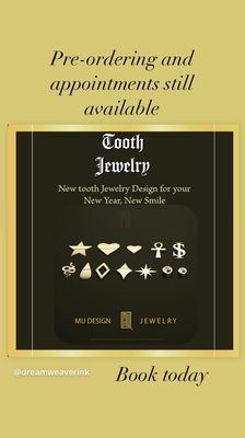 18k tooth jewelry available $25 off till end of year