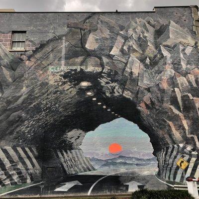 Tunnel vision mural