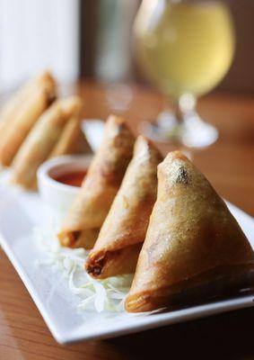 Top Burmese. The first Burmese Cuisine in Oregon. Samosas.