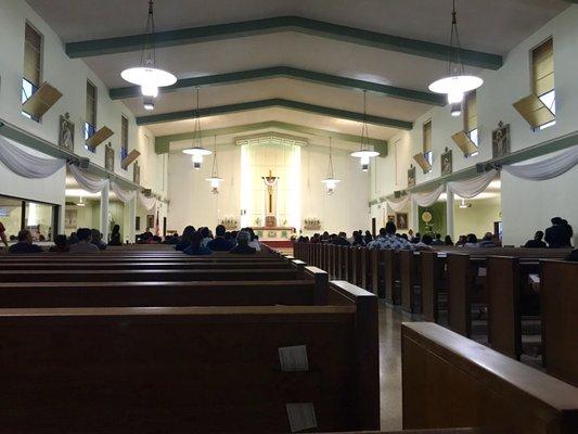 Inside of church