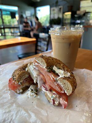 Lox and Cream Cheese Sandwich