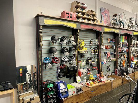 Helmets and other cycling accessories