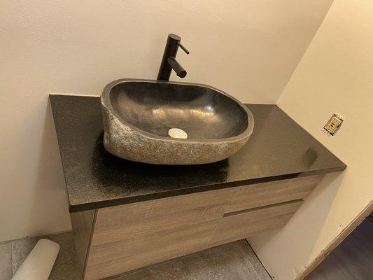 Custom granite vanity top