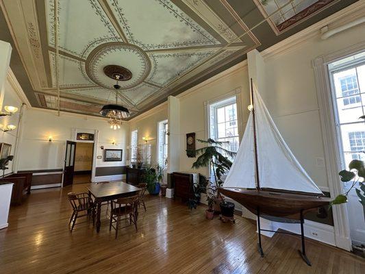 Model ships in Reading Room