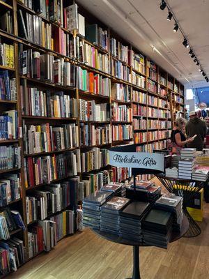 Look at this beautiful wall of books! That's now even half of it. There are two floors!