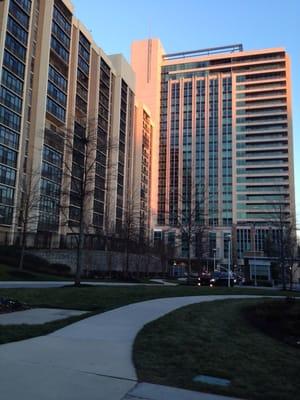 The view of Lenbrook from Peachtree Road.