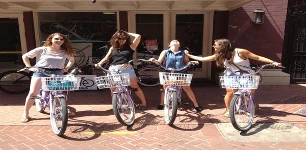 Getting in the mood for some good, clean, bicycle riding fun by renting bicycles from RideTHISbike.