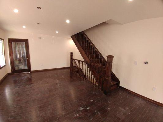 First floor renovation with stair case