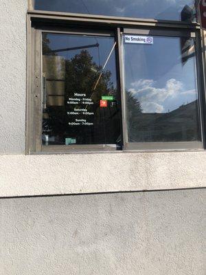 Drive thru window.