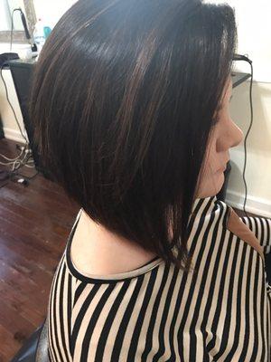 Fall and winter color, rich chocolate with caramel highlights