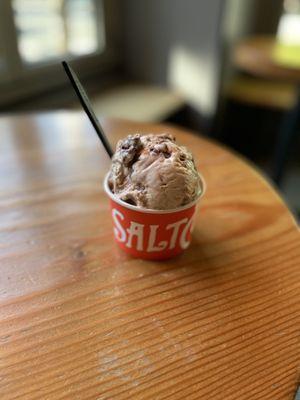 2 Scoops 1 Cup - Hazelnut S'mores Praline something with coffee bourbon underneath - Cup was annoyingly small