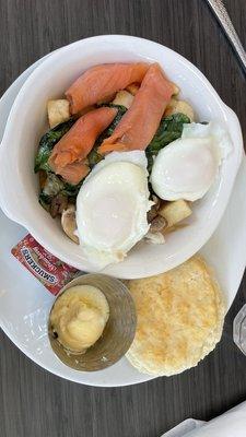 Salmon breakfast bowl