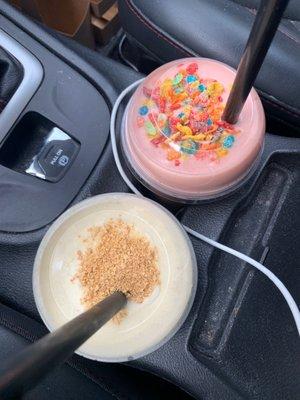 Fruity pebbles and key lime pie