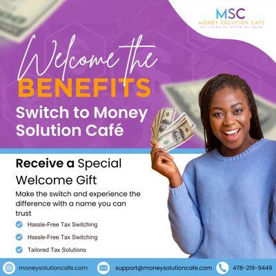 Experience the difference with Money Solution Cafe a name you can trust for hassle-free and tailored tax solutions.