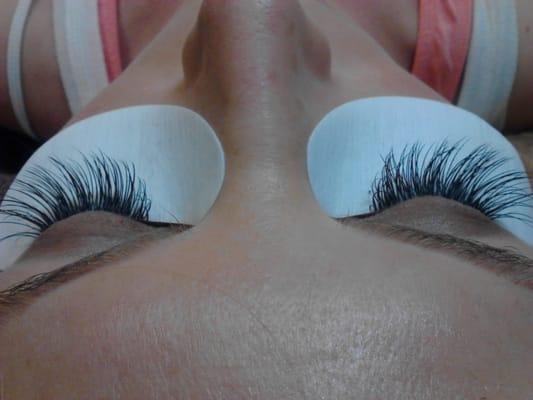 1st Eye Lash Extension After Pic Client A