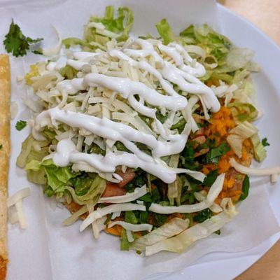 Veggie tostada