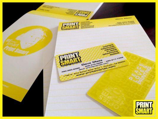 Business cards & Notepads. Notice the Backside Printing We Did at Print Smart. We LOVE Copies & Printing here in Chandler!