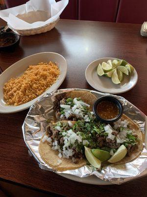 Steak tacos