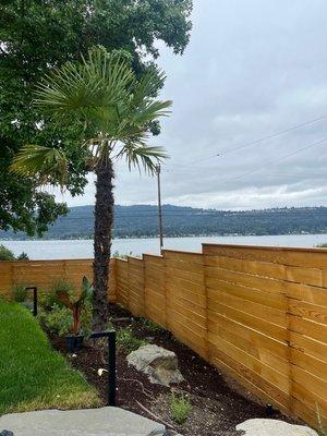 HORIZONTAL CEDAR FENCE